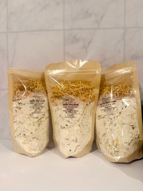 Goat Milk & Oat Bath Salt Soak - Relief